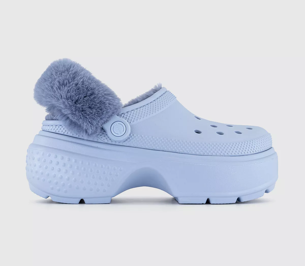 Crocs Stomp Lined Clogs Blue Calcite