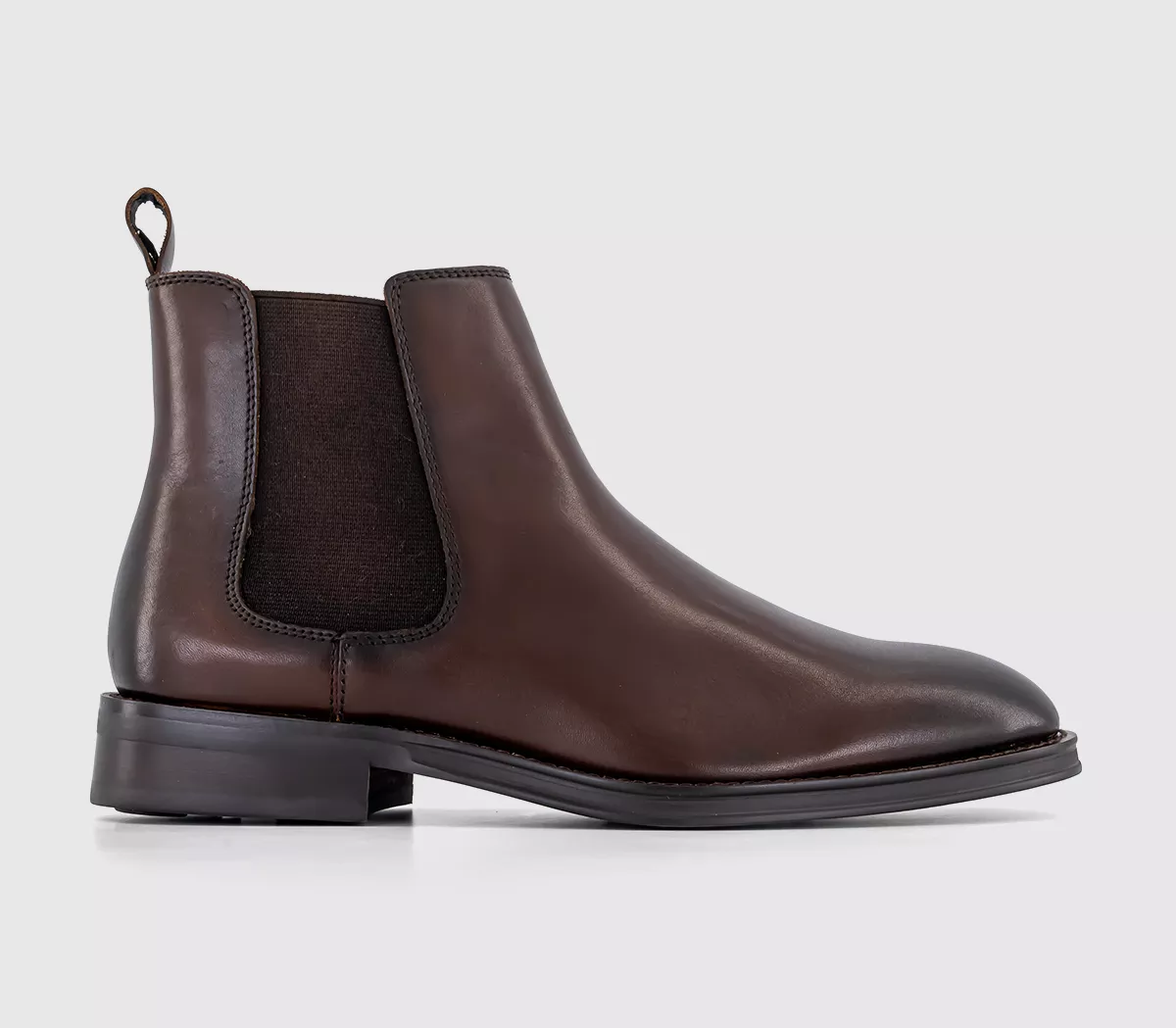 OFFICE Blenheim Chelsea Boots Brown Leather