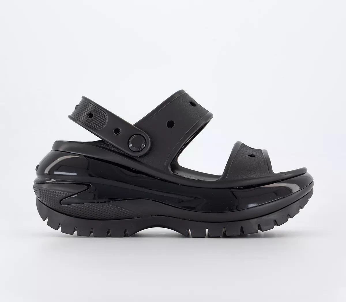 Crocs Classic Mega Crush Sandals Black
