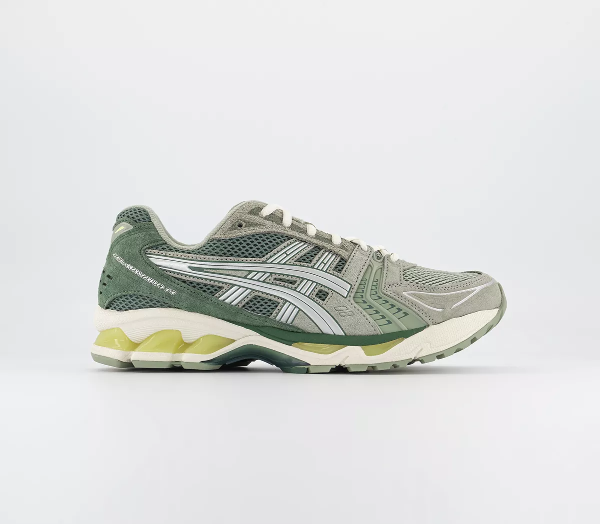 Asics GEL-KAYANO 14 Trainers  Grey Green Yellow