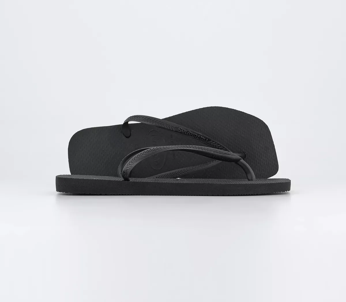 Havaianas Slim Square Flip Flops  Black
