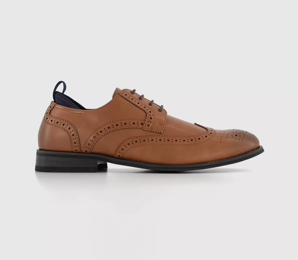 OFFICE Montgomery Brogue Derby Shoes Tan