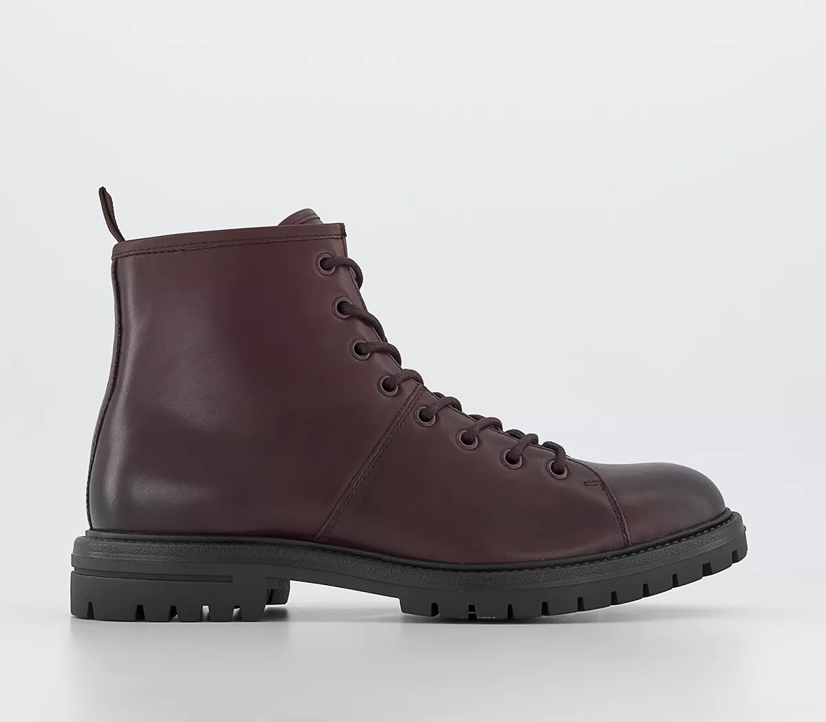 OFFICE Bumble Monkey Boots Burgundy Leather