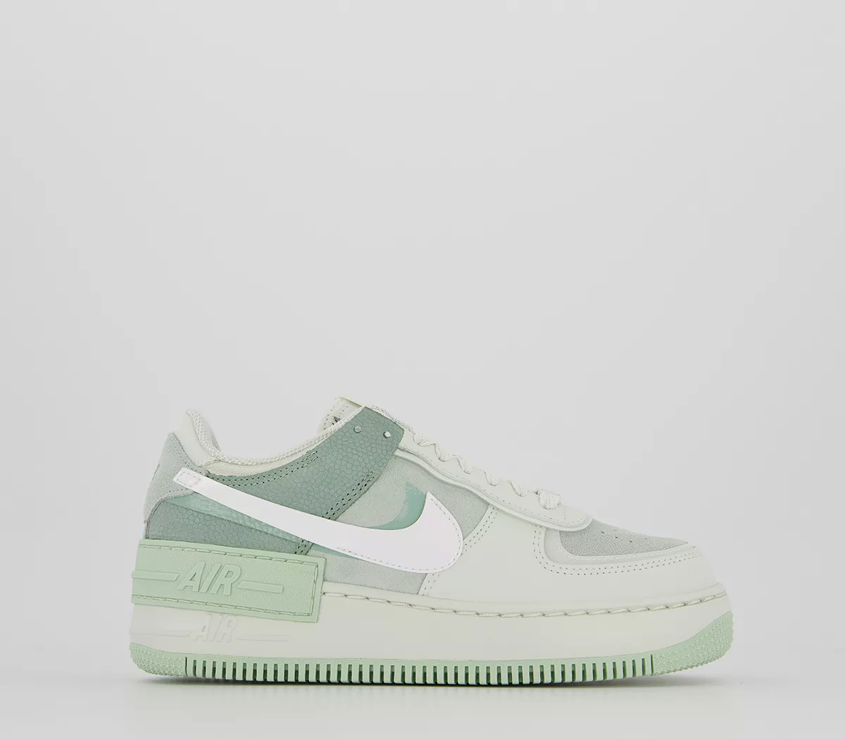 Nike Air Force 1 Shadow Trainers Spruce Aura White Pistachio Frost