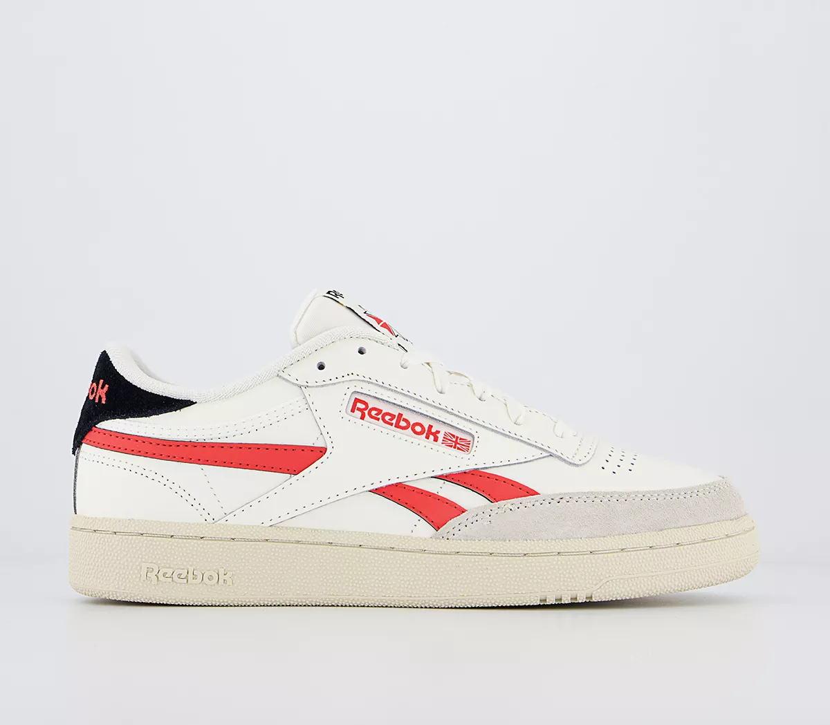 Reebok Club C Revenge Trainers Chalk Orange Flare Core Black