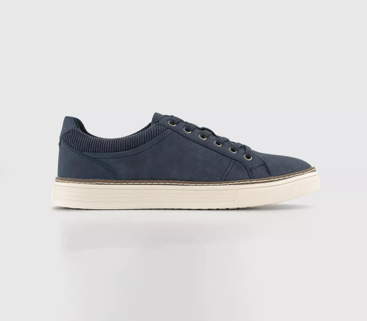 OFFICE Chatsworth Cord Collar Trainers  Navy