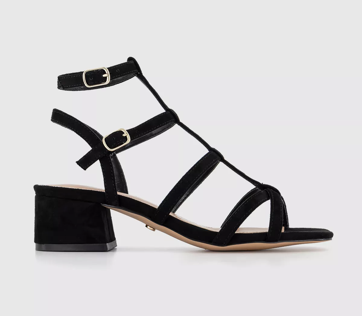 OFFICE Marissa Caged Block Heels Black