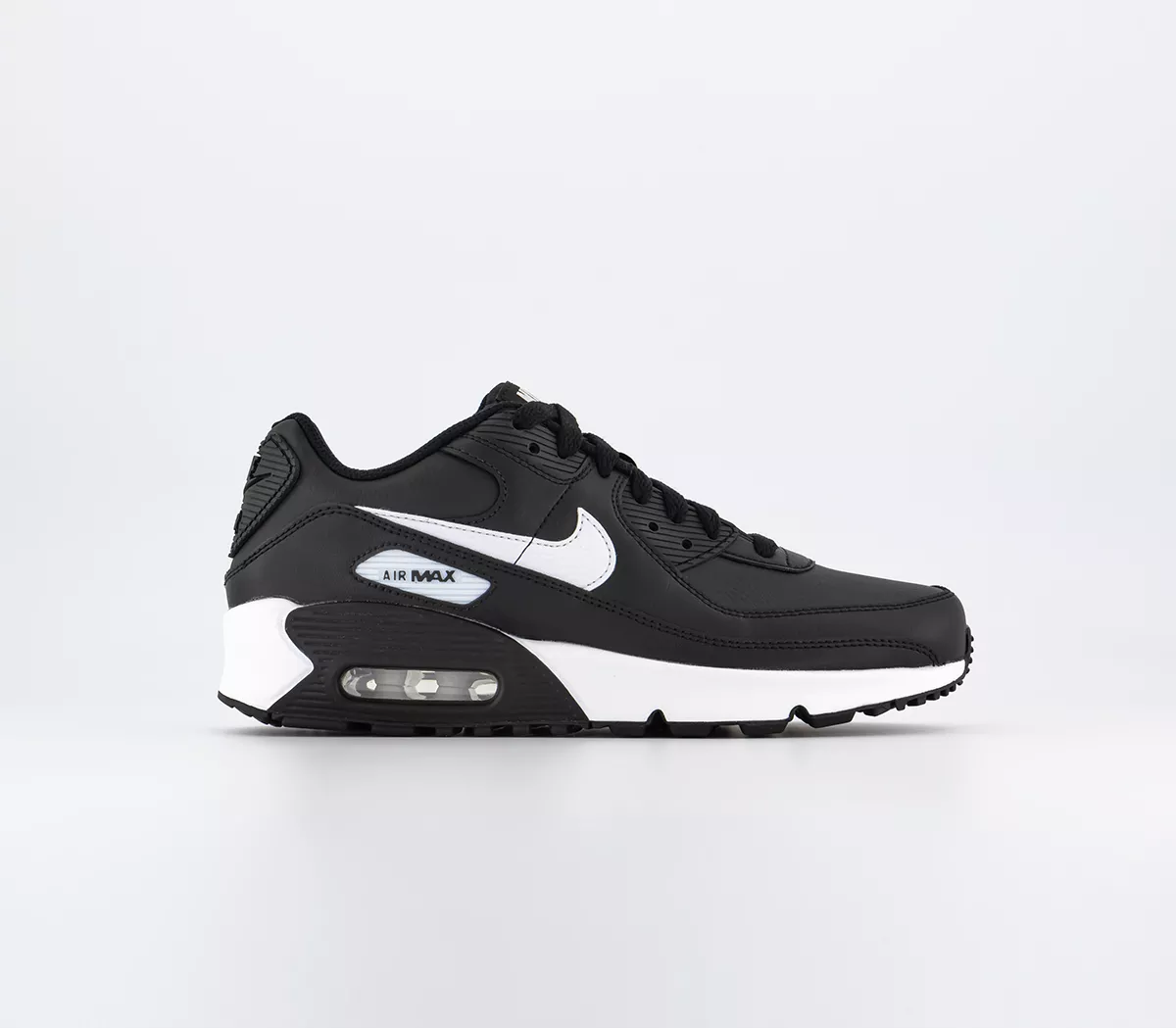 Nike Air Max 90 Junior Trainers Black White Black