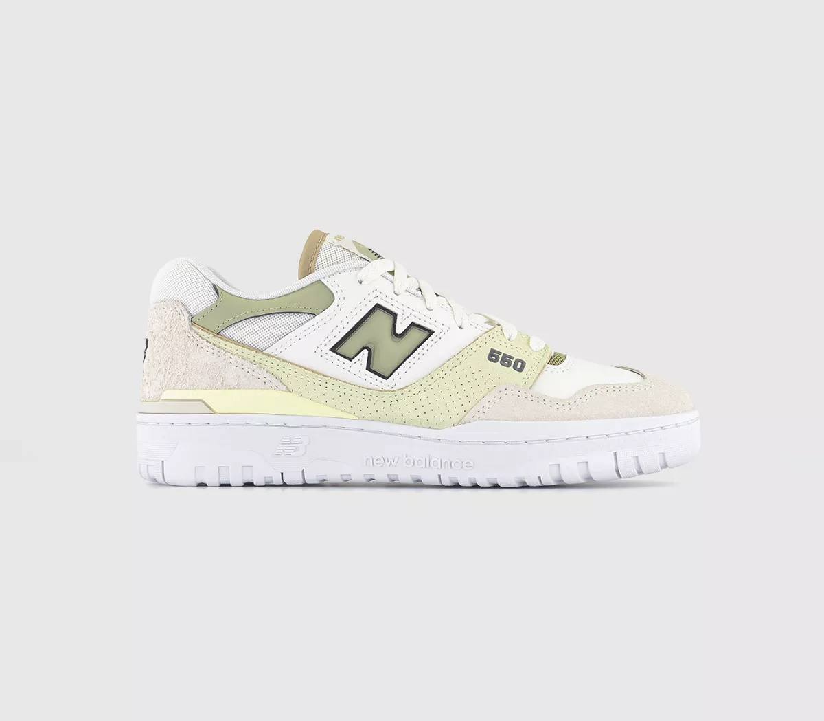 New Balance BB550 Trainers Sea Salt Green Brown
