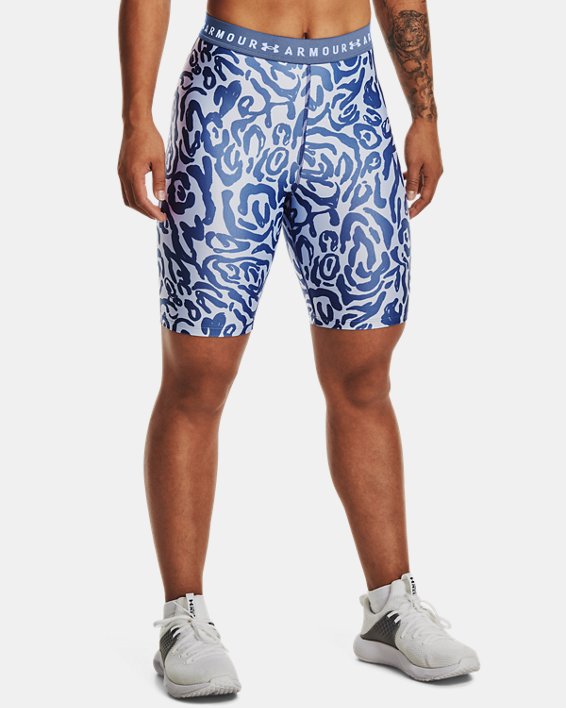 Women's HeatGear Armour Printed Bike Shorts