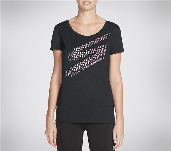 Skechers Women Loud and Proud Tee Shirt Black