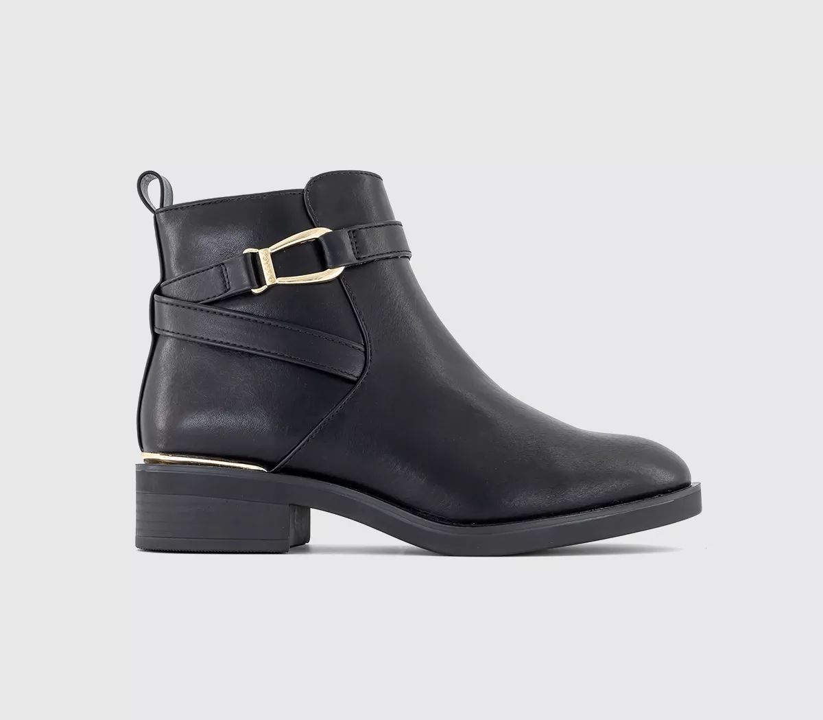 OFFICE Ariana Clean Sole Stirrup Boots Black