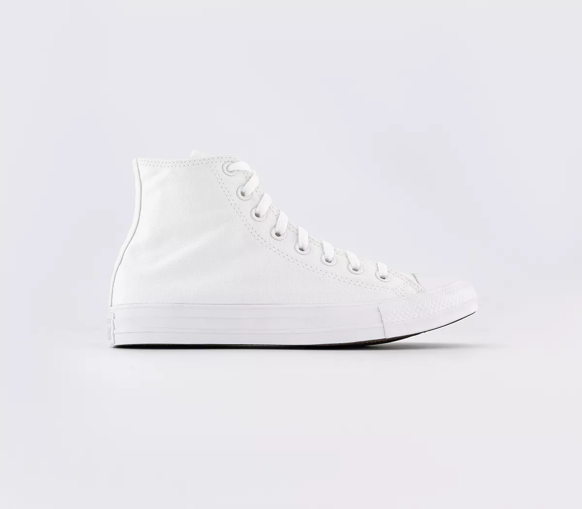 Converse All Star Hi Trainers White Mono Canvas