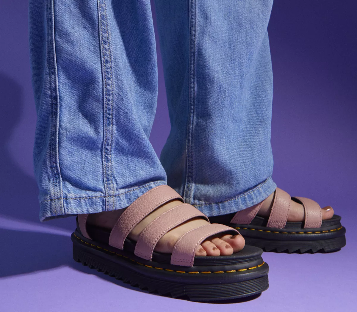 Dr. Martens Blaire Sandals Peach Beige Pisa