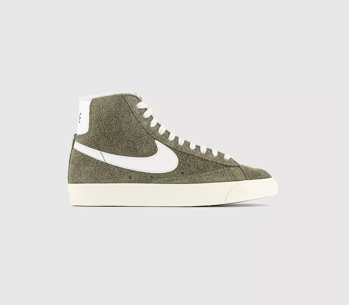 Nike Blazer Mid 77 Trainers Medium Olive Sail Coconut Milk Black