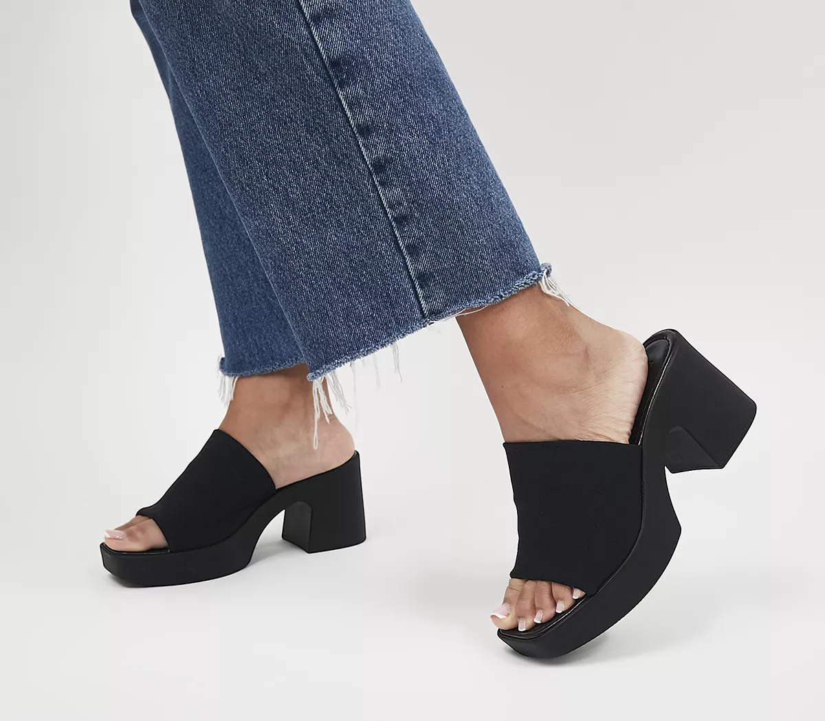 OFFICE Manage  90's Mule Sandals Black
