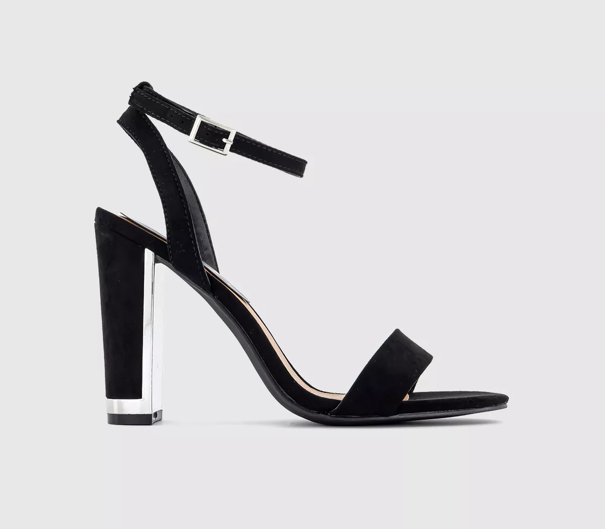 OFFICE Harris Heel Detail Heeled Sandals Black