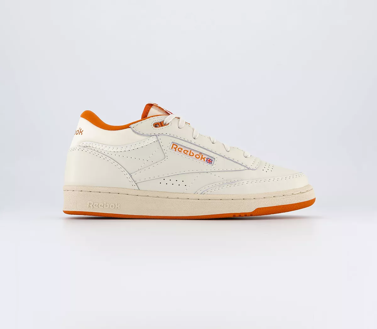Reebok Club C Mid Ii Revenge Trainers  Chalk Paperwhite Burnt Orange