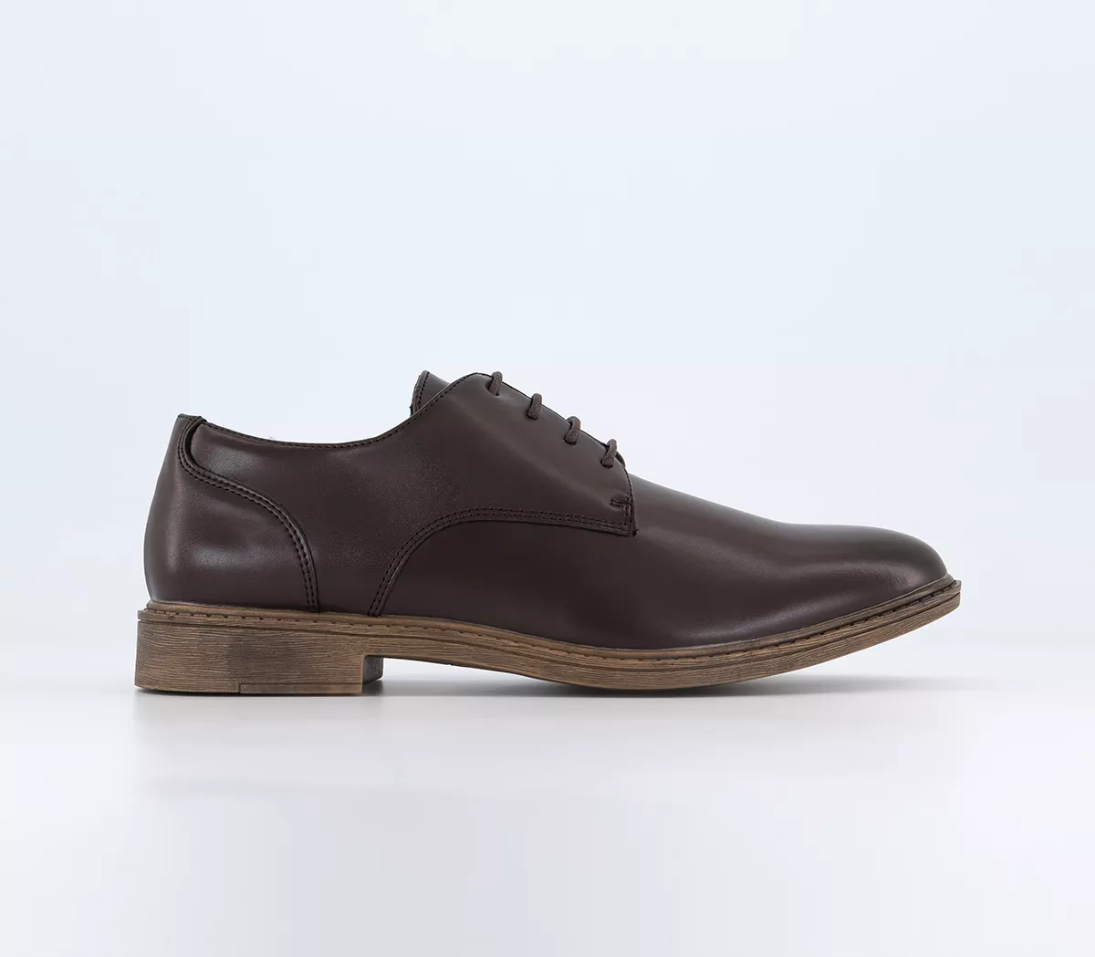 OFFICE Curton Leather Derby Shoes Brown Leather