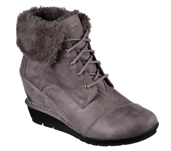 Skechers Women Bobs High Peaks - Flurry Dust Charcoal