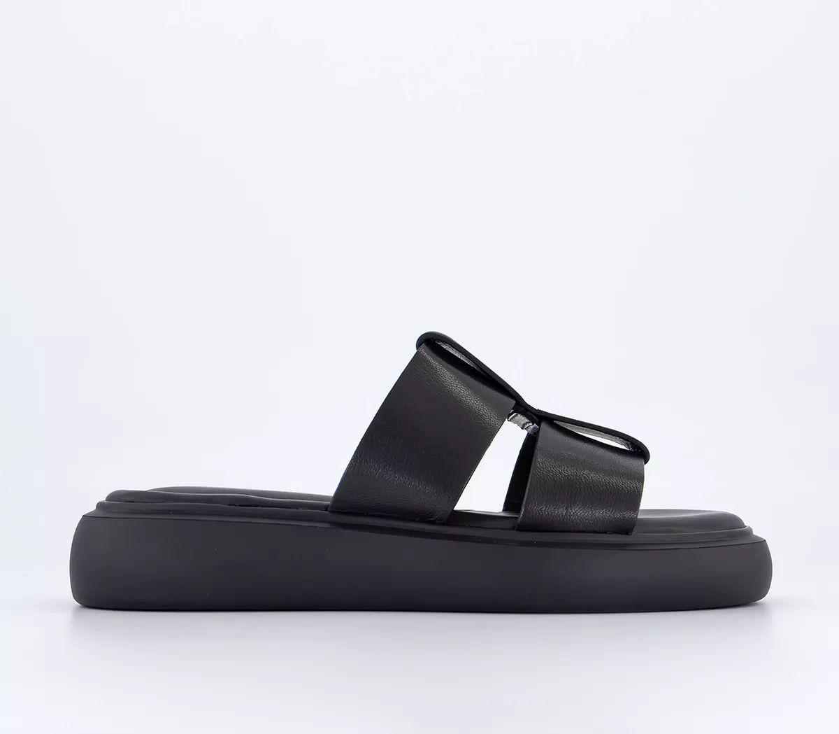 Vagabond Shoemakers Blenda Woven Slides Black Leather