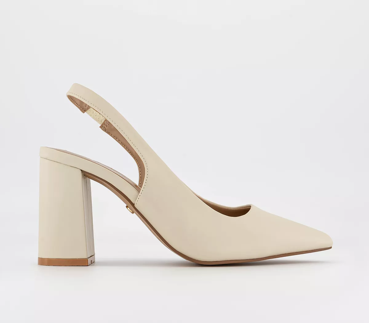 OFFICE Maestro Slingback Heel Courts Off White