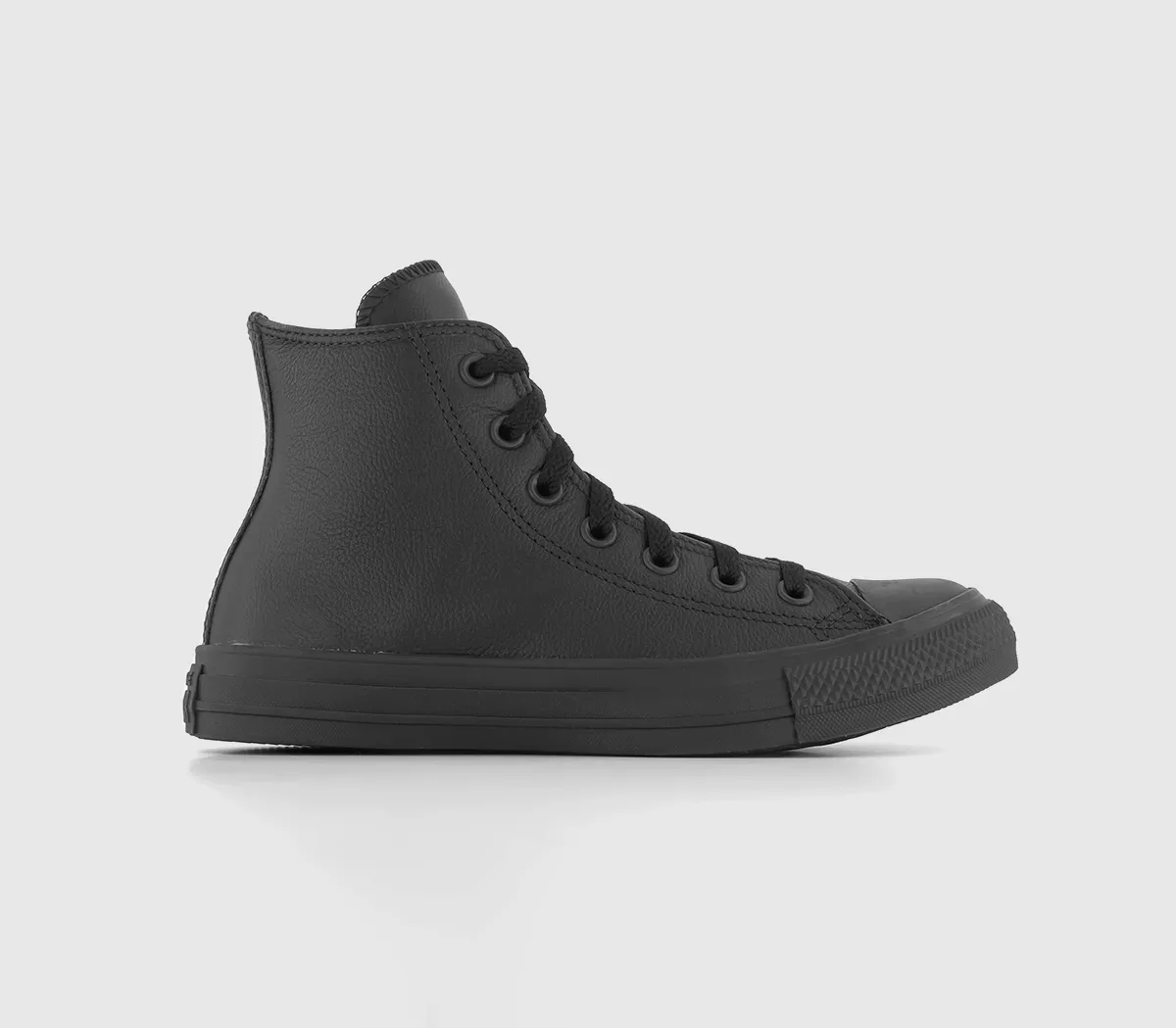 Converse All Star Hi Leather Trainers Black Mono
