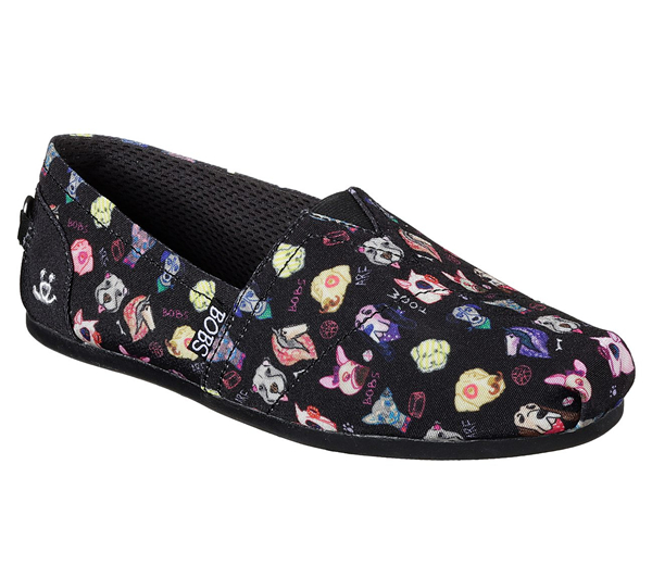 Skechers Women Bobs Plush - Posh Pup Black