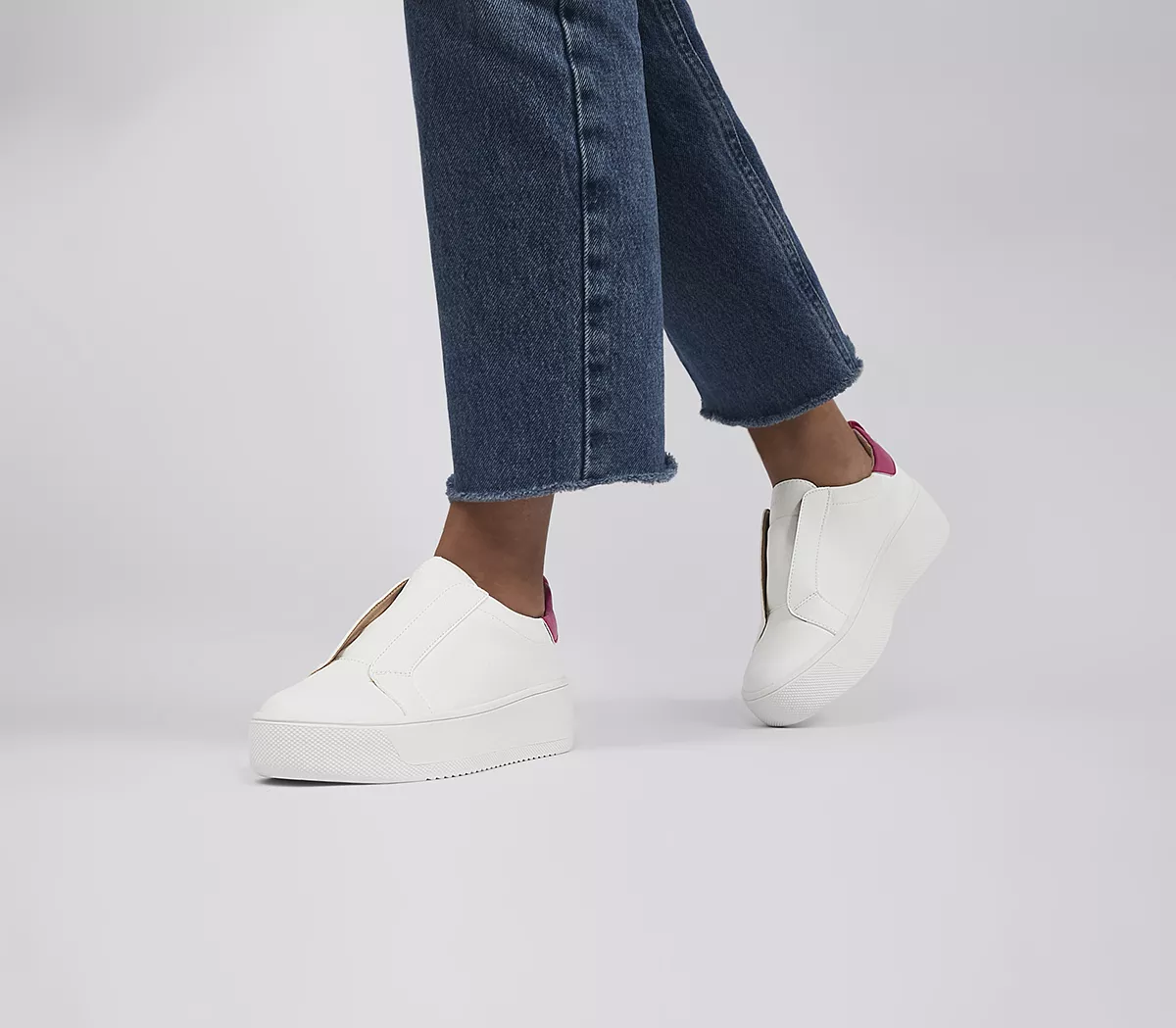 OFFICE For Keeps Slip On Trainers White