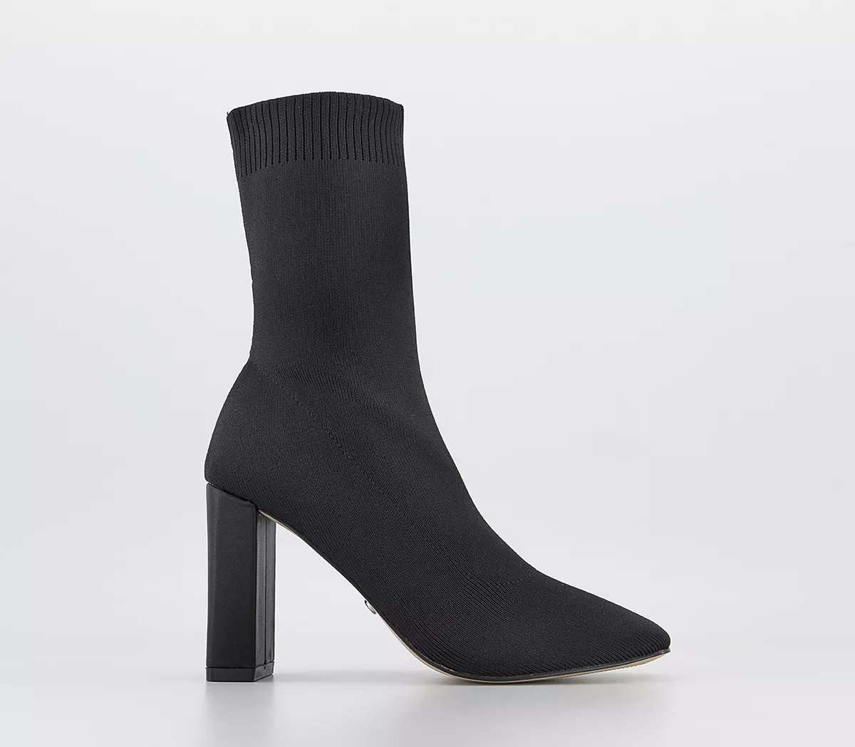 OFFICE Angel Square Toe Pull On Boots Black