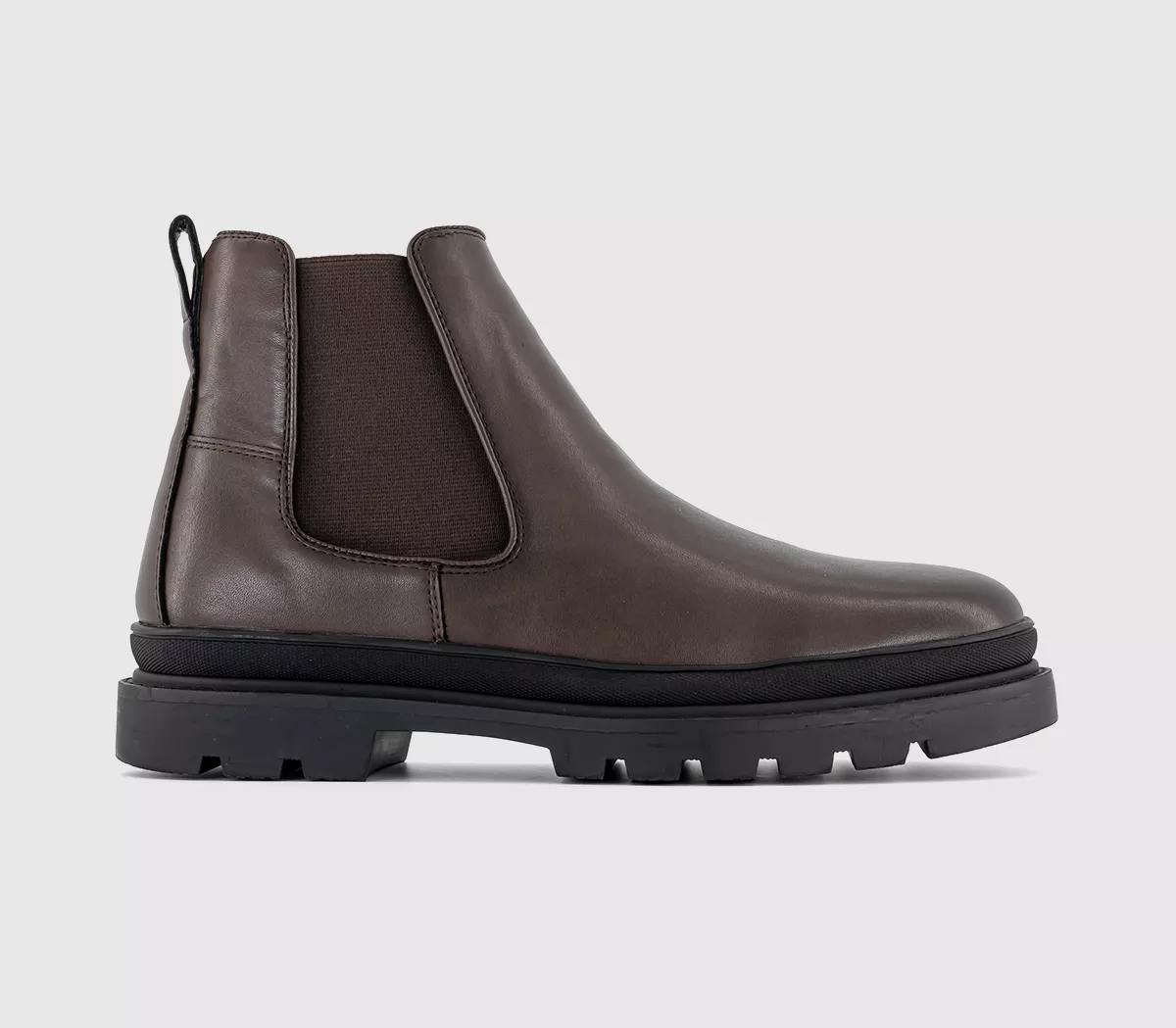 OFFICE Brampton Chunky Chelsea Boots Brown
