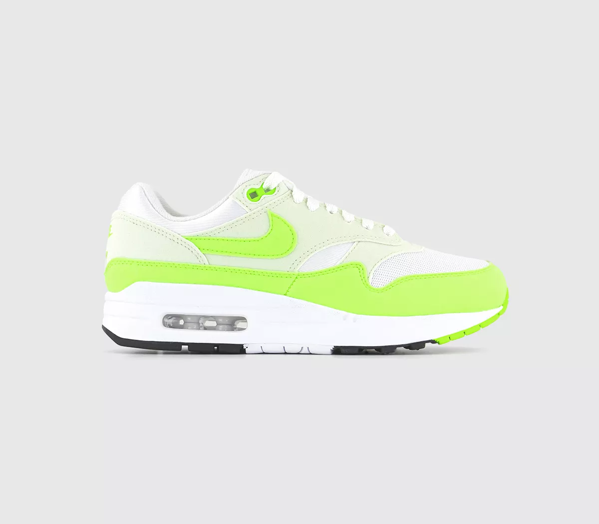 Nike Air Max 1 Trainers  White Volt Sea Glass Black