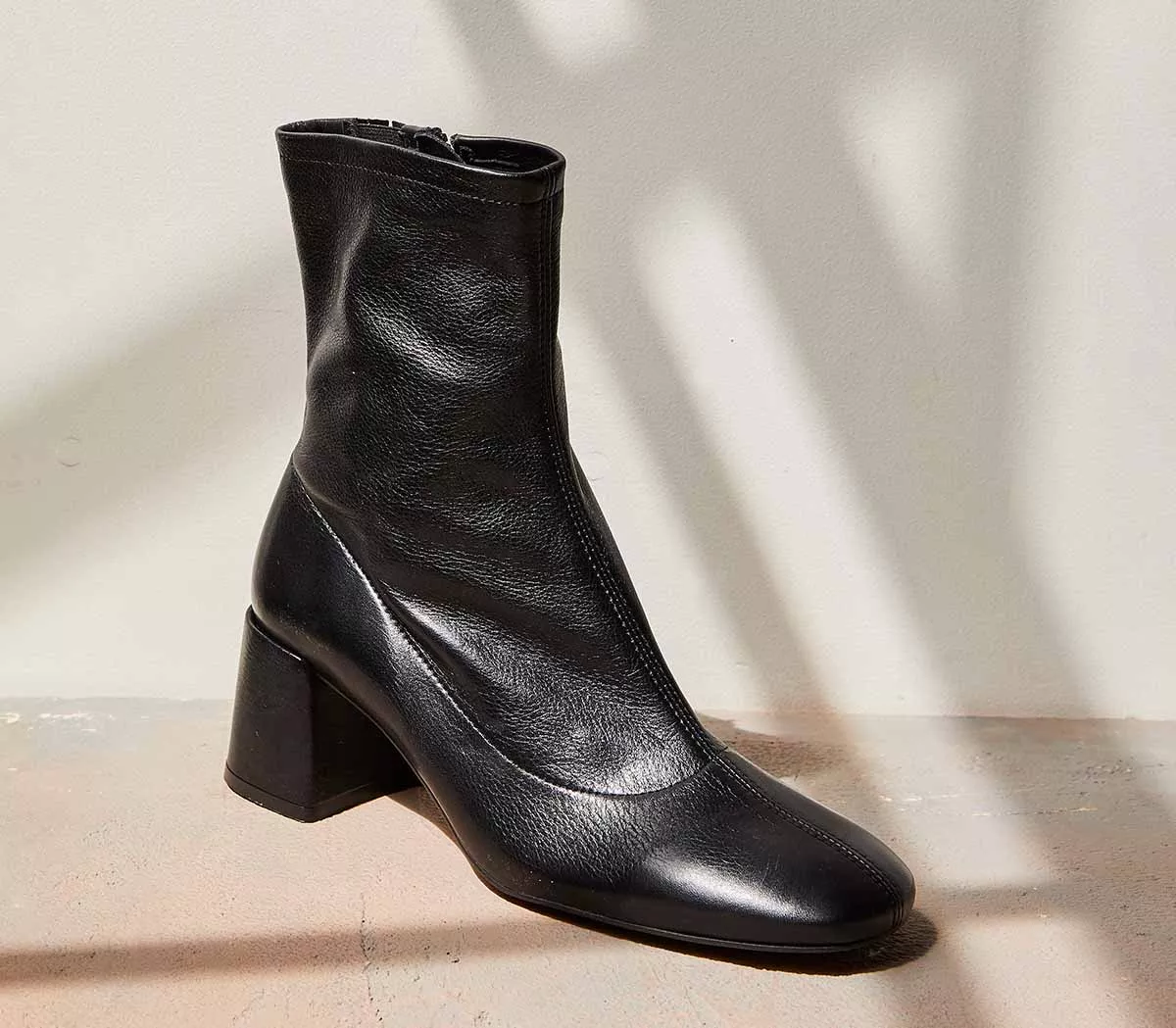 OFFICE Alexia Unlined Ankle Boots Black Leather