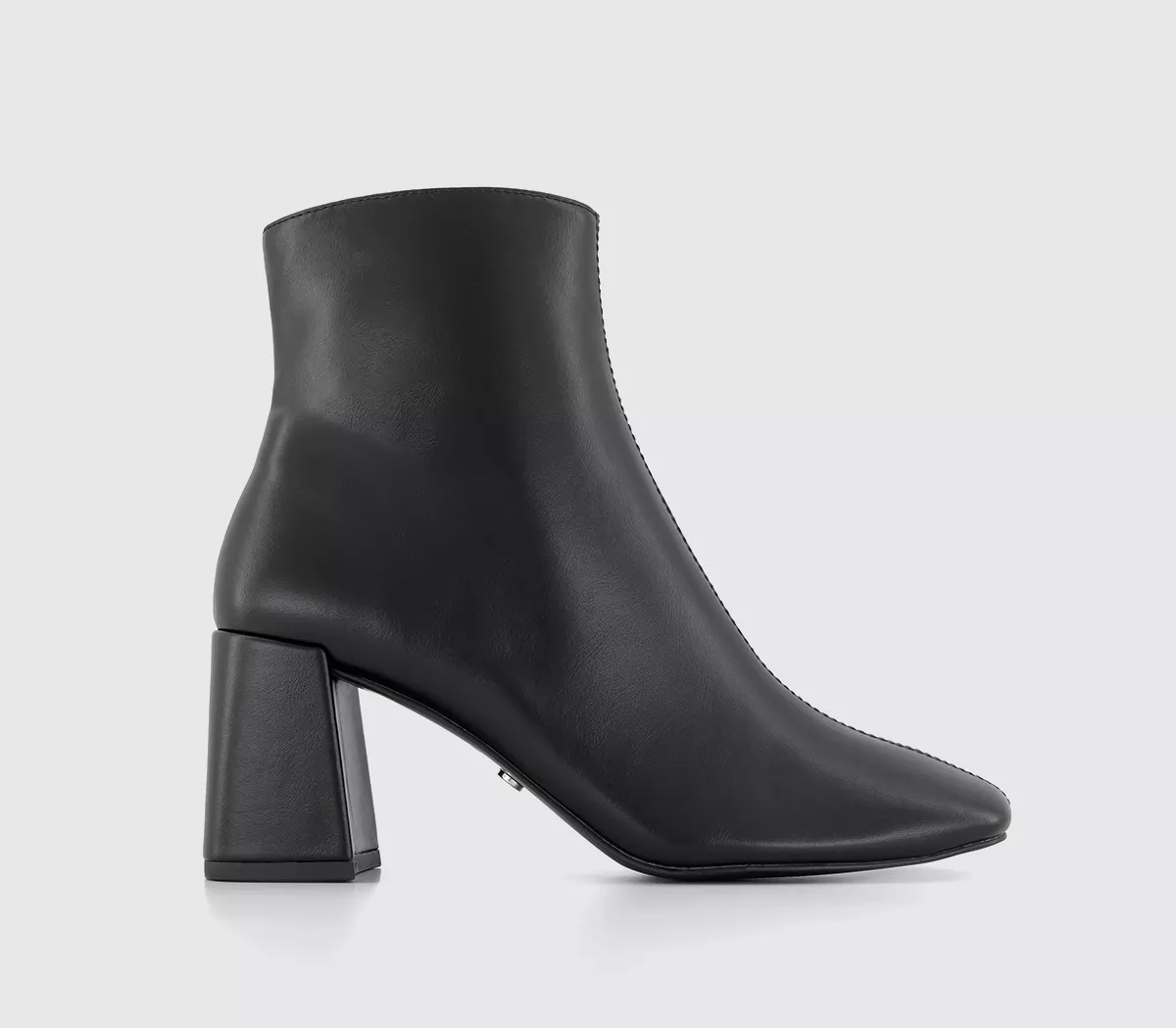 OFFICE Aurelia Centre Seam Block Heel Boots Black