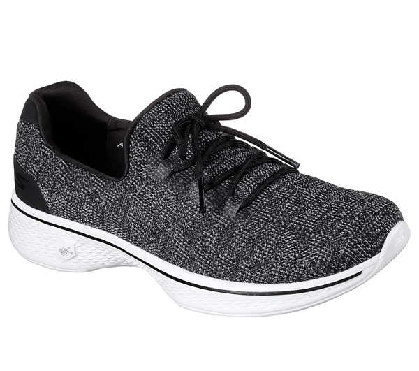 Skechers Women GOwalk 4 - Euphoric Black/White