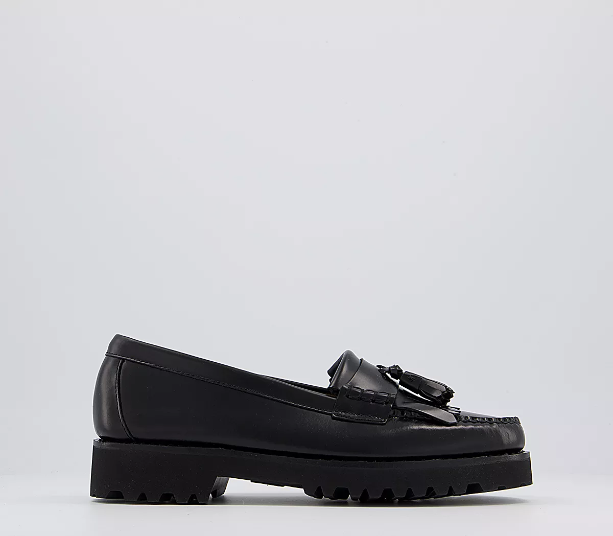 G.H Bass & Co Weejuns 90s Esther Kiltie Loafers Black