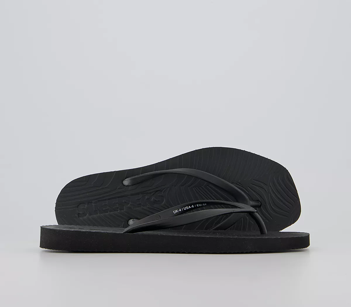 Sleepers Sleepers Tapered Flip Flops Black
