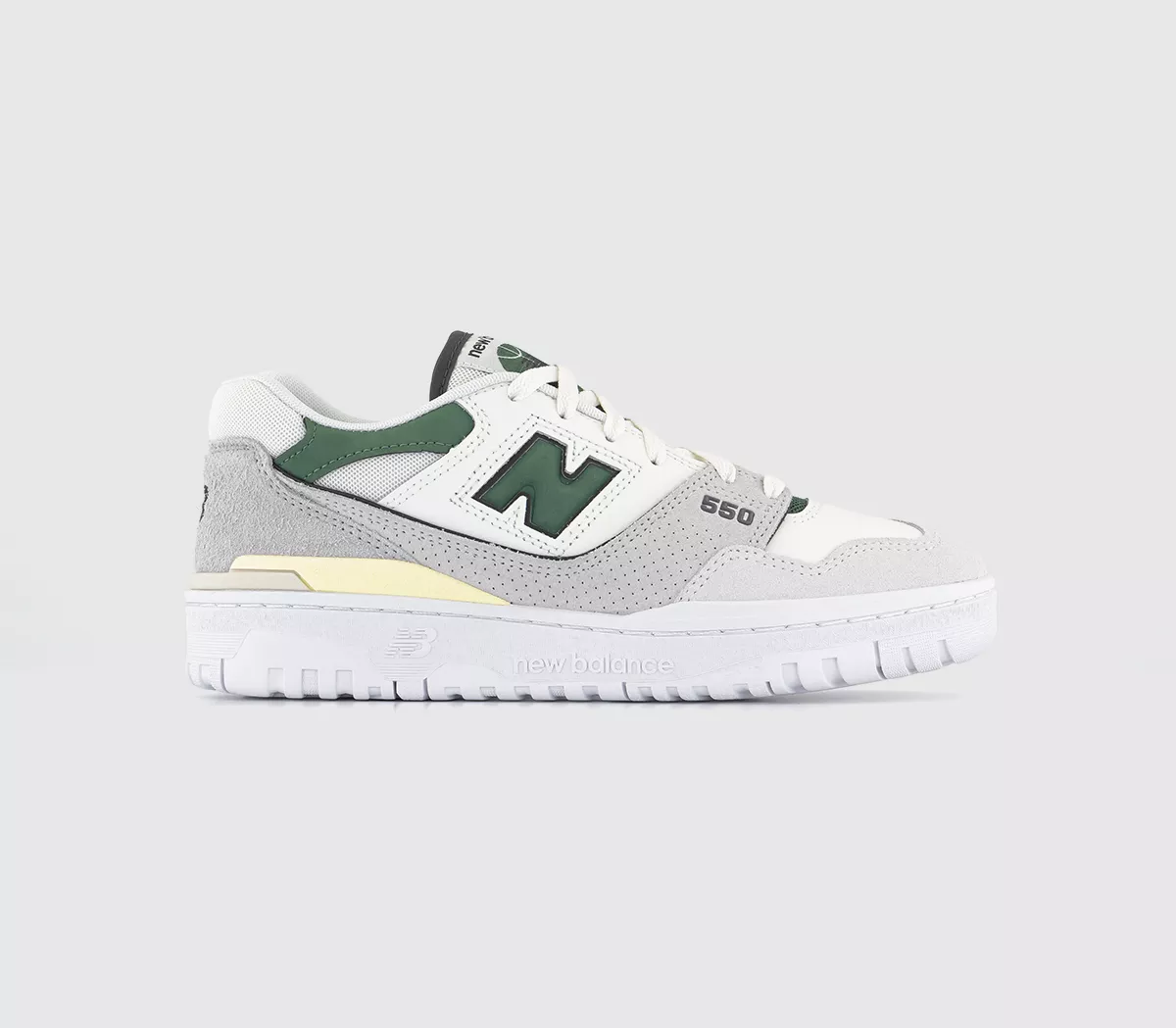 New Balance BB550 Trainers Sea Salt Green Grey