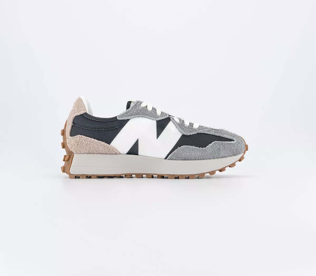 New Balance 327 Trainers Harbor Grey White Gum
