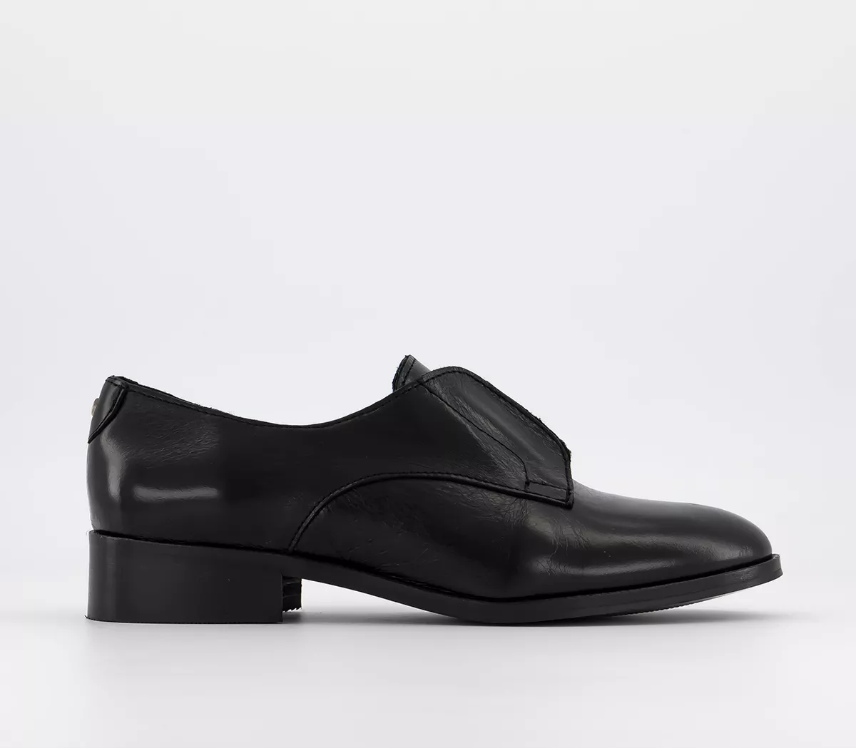 OFFICE Farrell Slip On Flats Black Leather