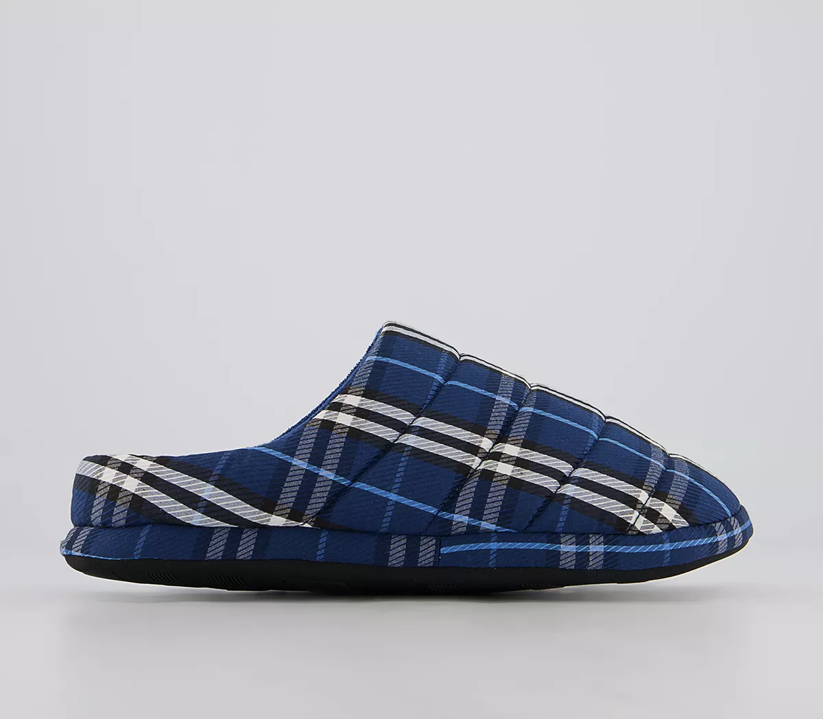 OFFICE Chester Check Fabric Mule Slippers Multi