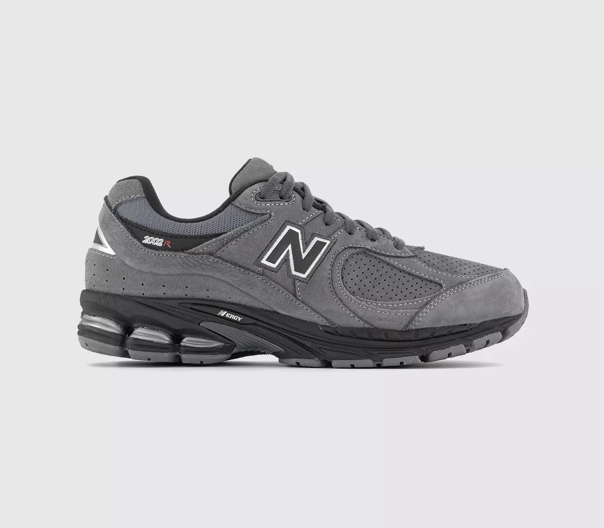 New Balance 2002R Trainers Castlerock Dark Grey Black