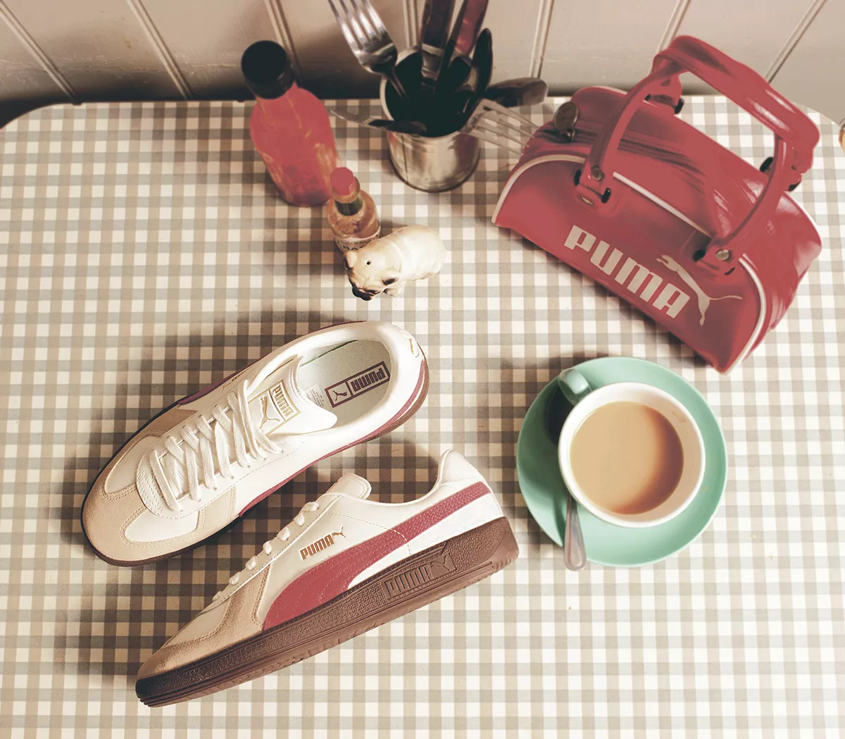 Puma Puma Army Trainers Warm White Granola Astro Red