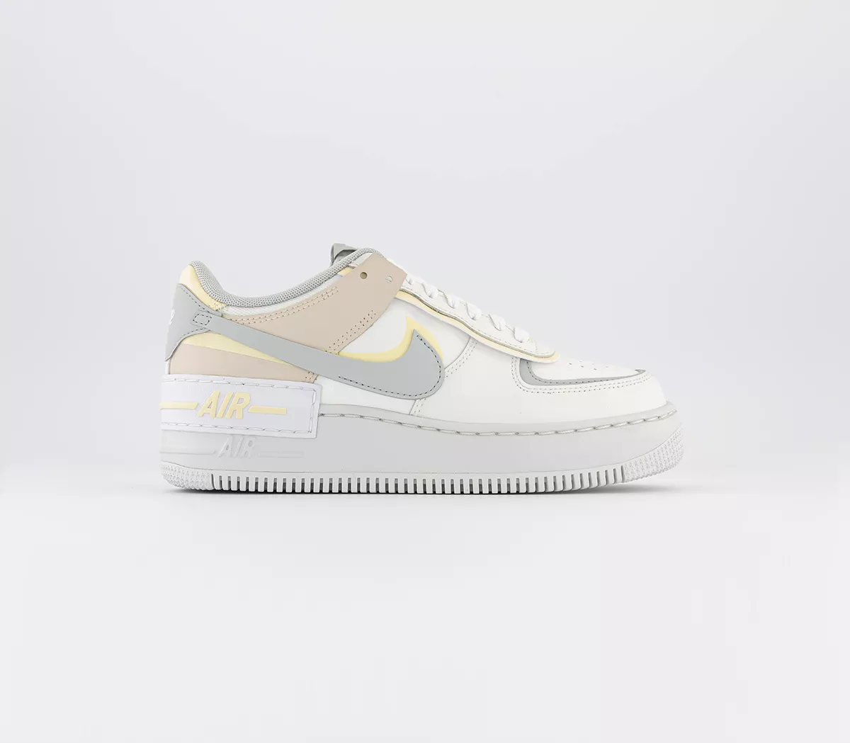 Nike Air Force 1 Shadow Trainers Sail Light Silver Citron Tint