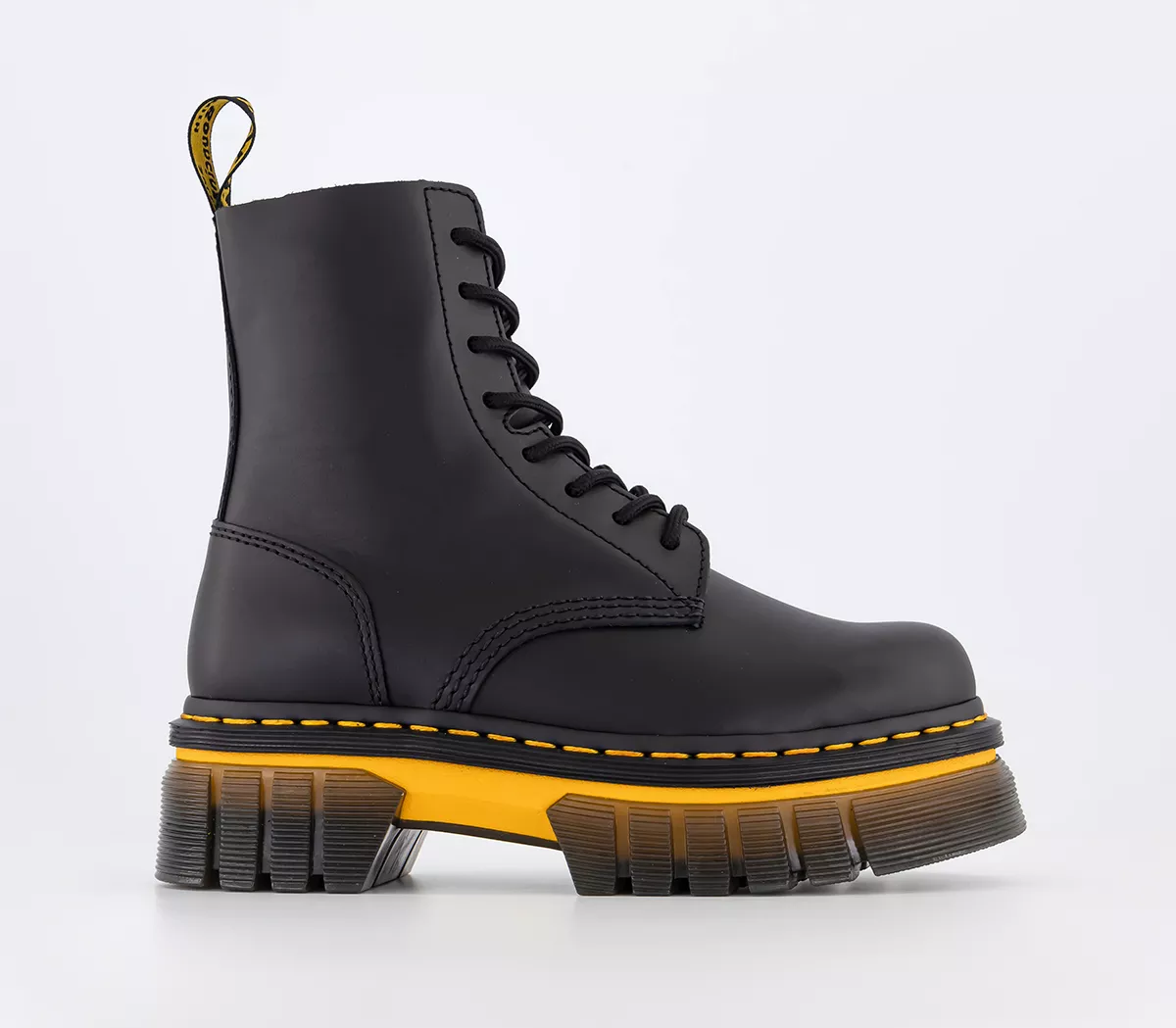 Dr. Martens Audrick 8 Eye Boots Black Lucido