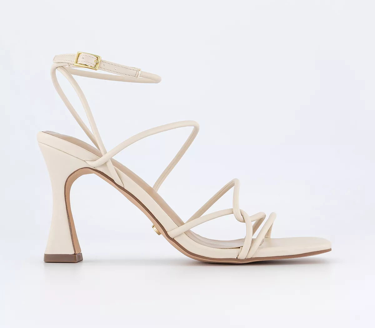 OFFICE Wide Fit Million Dollar Strappy Sandals Off White
