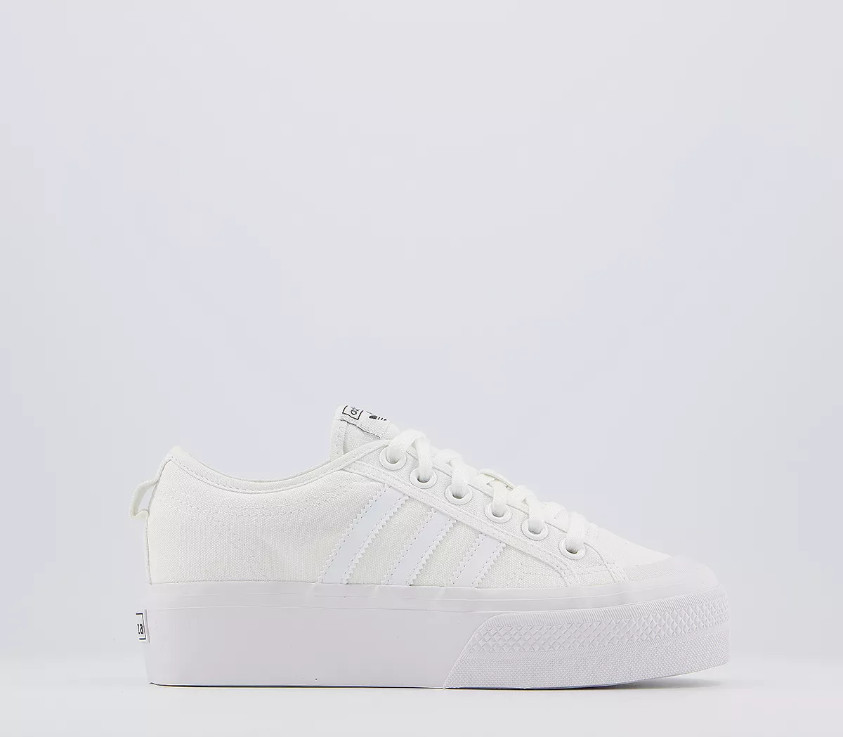 adidas Nizza Platform Trainers White White White