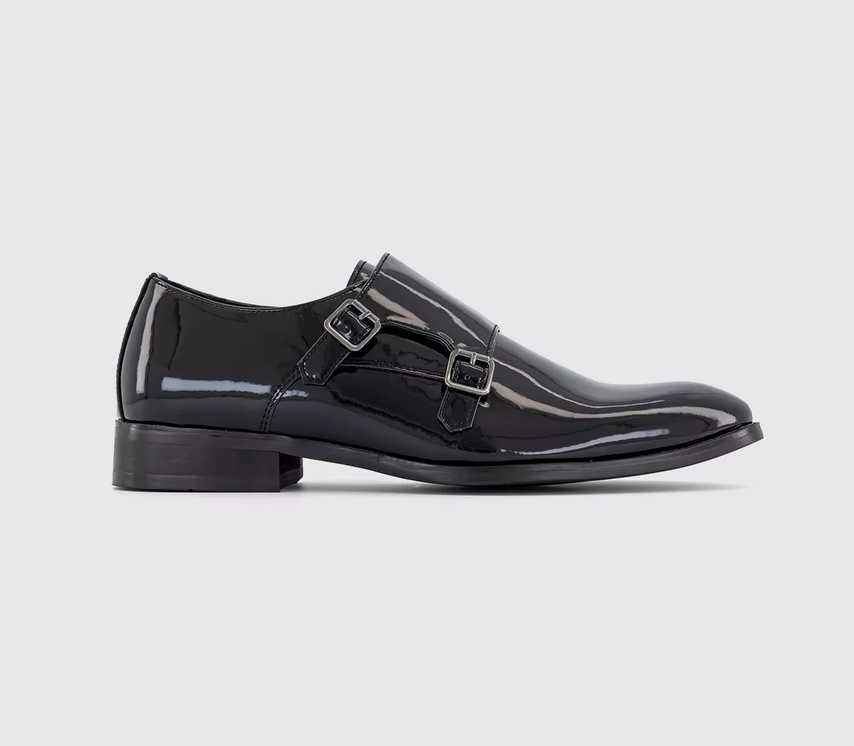 OFFICE Marty Patent Monk Black Patent