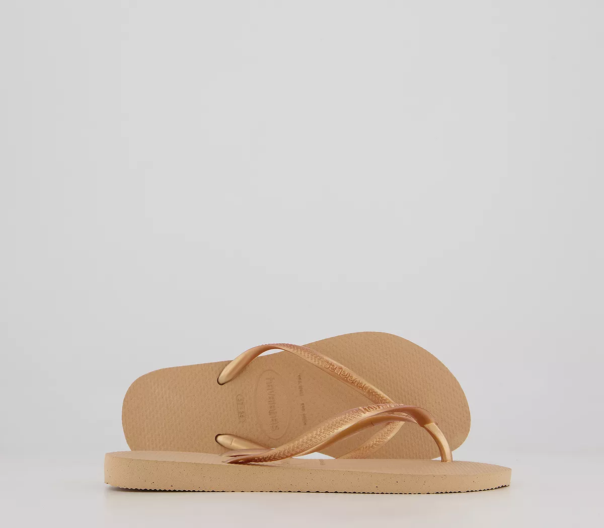 Havaianas Slim Flip Flops Golden