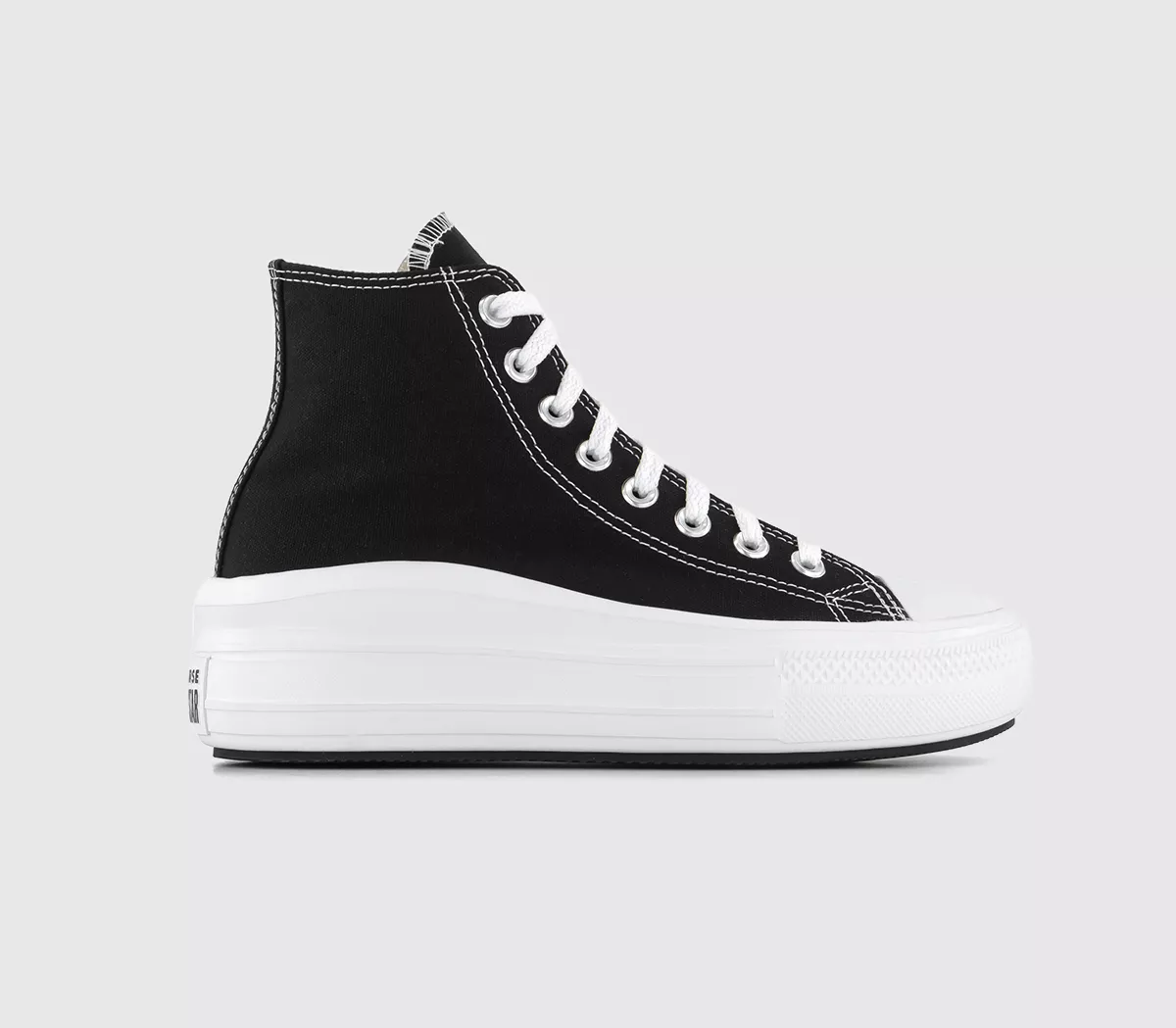 Converse All Star Move Platform Trainers Black Natural Ivory White